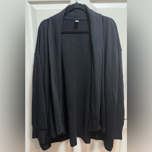 Old Navy Sweaters - Old Navy Black Open Front Cardigan. Live-in French Terry 4X